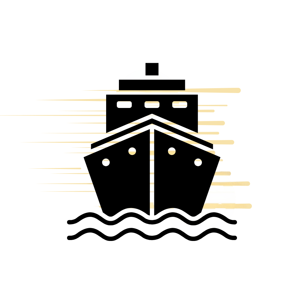 Illustration of a cruise ship: LuxLimo cruise transfer to the Copenhagen terminals
